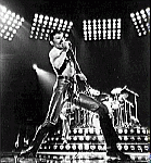 Freddie on stage in Argentina (1981)