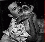 Freddie and one of his loved cats